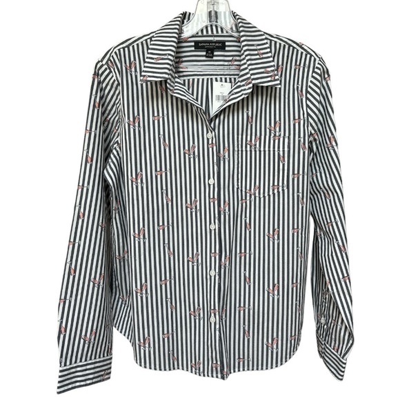 Champagne Flute Striped Button Down Quinn Boy Fit Wedding Shower Celebration - Picture 2 of 13